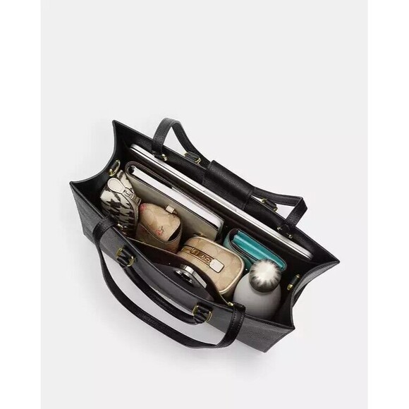 Maggie Tote Bag In Signature Leather CY672- New - Picture 4 of 10